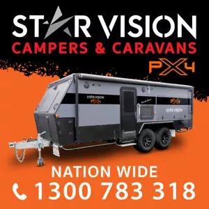 STAR VISION PX4 Pop-Top Hybrid Off Road Camper Trailer Caravan - Picture 1 of 10