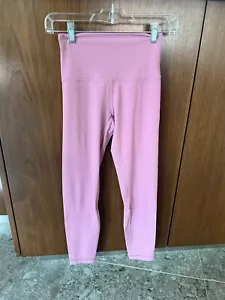 Leggings/Pantalones Lululemon Rosa Tiro Alto Recortados Talla 4 - Imagen 1 de 5
