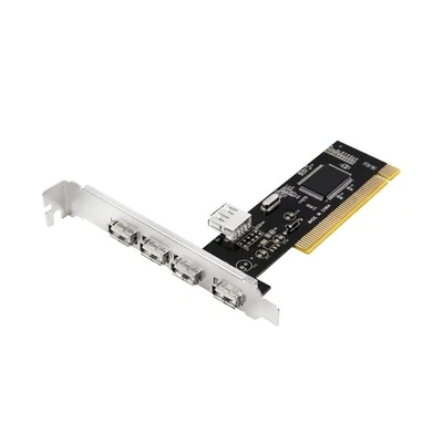 LogiLink USB 2.0 PCI Add-on Card 4+1 Port - Image 1 of 4