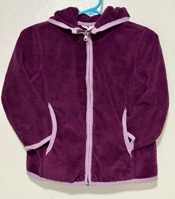 Chaqueta Lands End Niños Púrpura Polar Cremallera Completa Niñas Talla 2T Foto 1 de 4