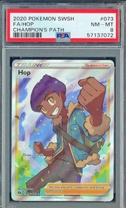 2020 Pkoemon Champion's Path #073 Hop Fa PSA 8 NM-MT - Picture 1 of 2