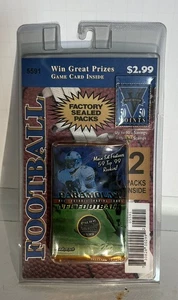 1999 PACIFIC PARAMOUNT FOOTBALL RETAIL FACTORY SEALED 2 Packs Hanger - Picture 1 of 4