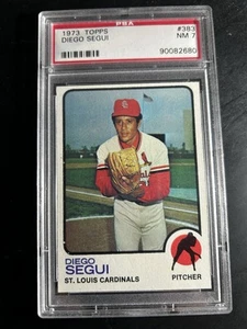1973 Topps #383 Diego Segui St Louis Cardinals PSA 7 - Picture 1 of 2