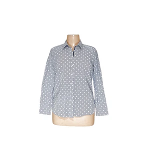 Talbots Blue Cotton Button-Up Top - Women's Size L - Picture 1 of 4