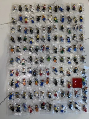 HUGE Bulk Lego Minifigure Lot of 120 City System Town Hidden Side NBA TLM Racing - Image 1 of 4