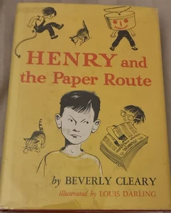 Beverly Cleary SIGNED AUTOGRAPHED Henry And The Paper Route HCDJ 1957 Mylar - Imagen 1 de 9