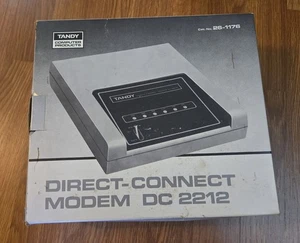 Tandy DC-2212 Direct Connect Modem ca. 1982. Untested. As Is. With original box. - Picture 1 of 9