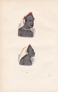 Vanikoro Santa Cruz Isole Salomone Costumi Nativi Holzschnitt Woodcut 1840 - Picture 1 of 1