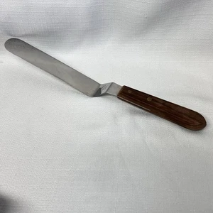 WILTON Stainless Steel Blade Icing Spatula Wood Handle 12" Japan Vintage - Picture 1 of 7