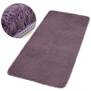 Fluffy Shaggy Area Rugs Carpets Round Rectangle Non-Slip Bedroom Floor Carpet - Picture 1 of 74