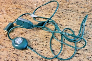 Extension Cord W On/Off Switch, 8 Ft 2 Outlets Power Cord W Safety Outlet Cover - Picture 1 of 2
