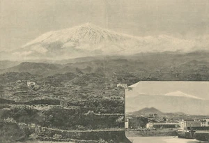 SPANIEN - Der Pik von Teneriffa - Pico del Teide - Holzstich, um 1860 - Bild 1 von 2