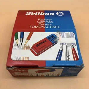 RARE VINTAGE PELIKAN RADIERGUMMIS BOX BR40 WEST GERMANY 1970’s NOS - Bild 1 von 11