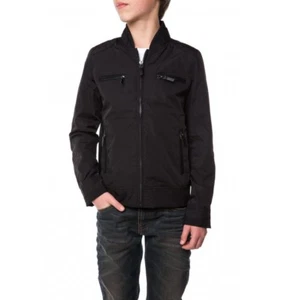 C - Blouson Multi Matières Fantaisie Noir Modèle Bounty JR Teddy Smith T 14 Ans - Bild 1 von 10