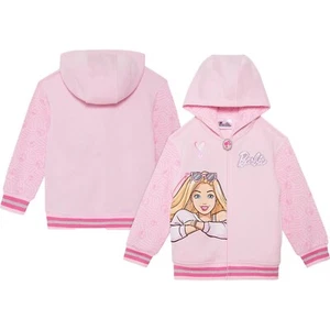 Barbie Girls Licensed Zipper Jacket Size 4 Pink - Picture 1 of 6