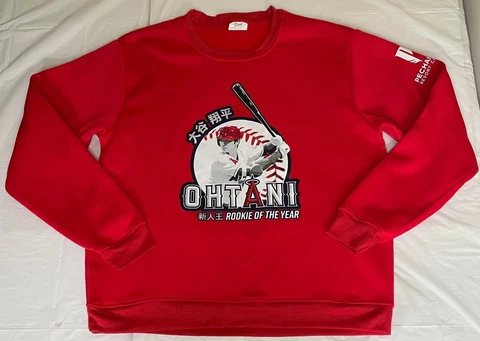 Anaheim Angels Sweatshirt Shohei Ohtani Rookie of the Year Promo Mens XL Cover