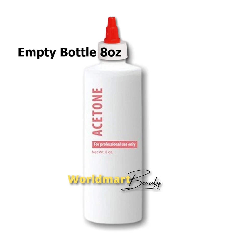 Botella de plástico blanca vacía de 8 oz para esmalte de uñas manicura pedicura herramienta Foto 1 de 1