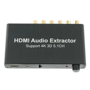 Unterstützt 4K 3D 5.1CH HDMI Audio Extractor DecodeR Coaxial Cinch Adapter F0Y1 - Photo 1/12