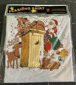 Brand New Fruit Of The Loom Best Christmas Flashing, Light Up Shirt XL **Notes - Picture 1 of 15