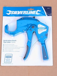SILVERLINE QUICK ACTION PLASTIC PIPE CUTTER 42MM 633617 - Picture 1 of 1
