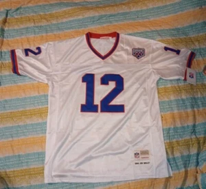 XL 52 Jim Kelly Buffalo Bills #12 White NFL Jersey Brand New - Picture 1 of 2