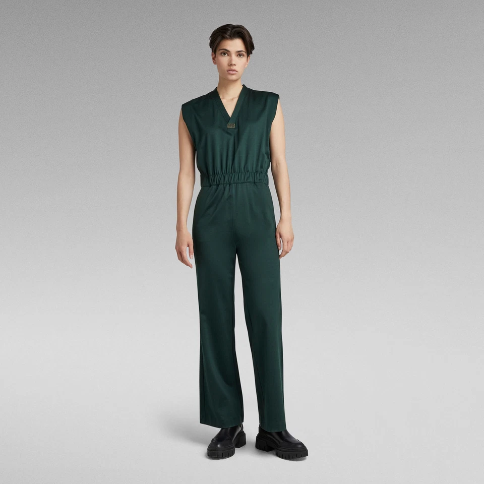 G-Star Damen Jumpsuit Wide Leg v Jumpsuit Womens Laub Grün Overall Größe: S - Bild 1 von 4