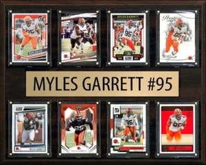 Myles Garrett #95 8 Card Plaque Donruss Score Panini 2023 2024 Cleveland Browns - Picture 1 of 4