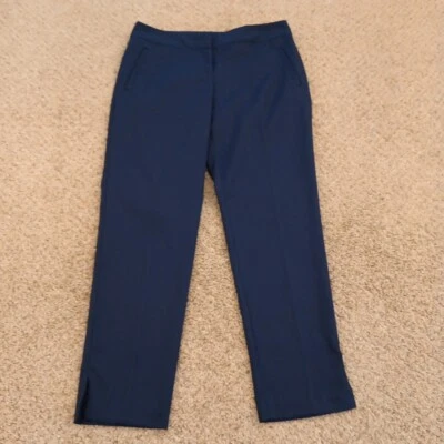 Pantalones de golf Izod para mujer talla 4 bolsillos azules 30x27 tiro medio chinos Foto 1 de 4