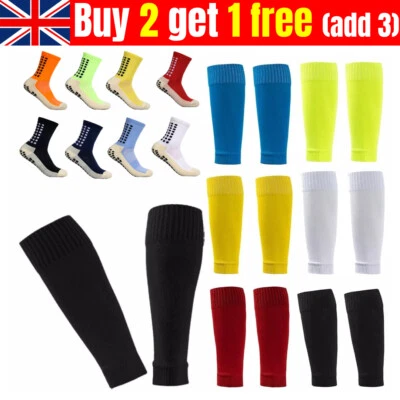 Non Slip Football Socks Soccer Hockey Rugby Leg Sleeve Calf Compression Socks - Image 1 of 4