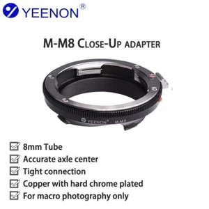 YEENON M-M8 Close-Up Adapter Black - 8mm Leica M mount Extension Tube - Picture 1 of 7