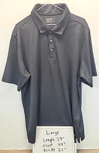 Bolle Men's L Golf Moisture Wicking Performance Polo Golf Shirt Polyester Gray - Picture 1 of 12