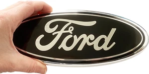 BLACK Grille or Tailgate Emblem 9" Logo for Ford F250 F350 F450 F550 Super Duty - Picture 1 of 5