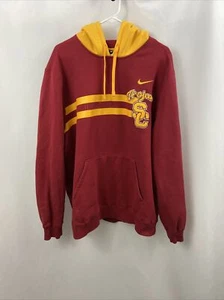 Vintage Nike USC Trojans Maroon Gold Swoosh Size XL Travis Scott NCAA Hoodie - Picture 1 of 10
