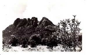 Vintage SAW TOOTH MOUNTAIN RPPC Jeff Davis Co Texas Postcard 1940s King Photo - Picture 1 of 2