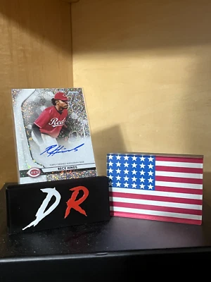 Rece Hinds, 2020 Bowman Sterling, Speckle Auto #64/99, Cincinnati Reds, #BSPA-RH - Image 1 of 3