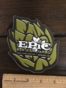 Denver EPIC BREWING BREWERY BEER STICKER Colorado Brew Salt Lake Utah Craft - Picture 1 of 1