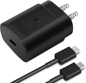 25W Super Fast Charger Kit for Motorola One 5G Ace Wall Charger & Type C Cable - Picture 1 of 5