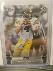 Nate Stanley 2020 Leaf Draft Picks Football #50 RC Iowa Hawkeyes - Picture 1 of 2