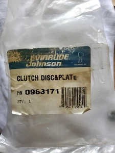 OEM JOHNSON EVINRUDE OMC DISCO DE EMBRAGUE Y PLACA 0983171 983171 - Imagen 1 de 4