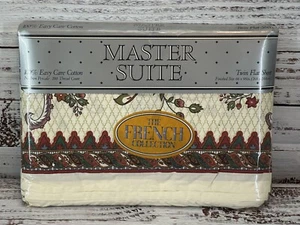 NEW OLD STOCK Vintage Master Suite French Collection Twin Flat Sheet USA MADE - Picture 1 of 2