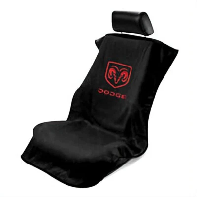 2 - Cubierta/toalla protectora de asiento Seat Armour con logotipo Dodge Ram - negra Foto 1 de 2