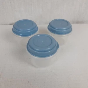 Rubbermaid Servin' Saver Set of 3 Small Food Storage Containers Slate 1/2 Cup - Picture 1 of 10