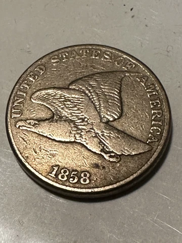 Over Century 1/2 Old 1858 1 Cent ‘Flying Eagle’ Cover