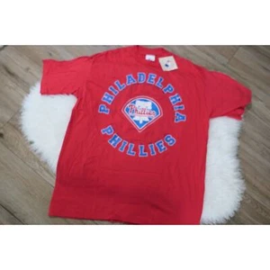 NWT Vintage 90s PHILADELPHIA PHILLIES Locker Line Men's XL T-shirt MADE IN USA! - Picture 1 of 13
