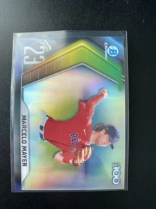 Bowman Chrome Scouts Top 100 2022 #BTP23 Marcelo Mayer Red Sox - Imagen 1 de 2