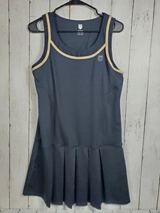 Vintage K-Swiss Women's Large Sleeveless Accomplish Tennis Dress Black EUC - Picture 1 of 9