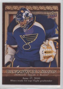 2010-11 Upper Deck Biography of a Season Jaroslav Halak #BOS10