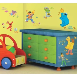 New Sesame Street Peel & Stick Wall Decals 45 Pieces Removable & Repositionable - Picture 1 of 5