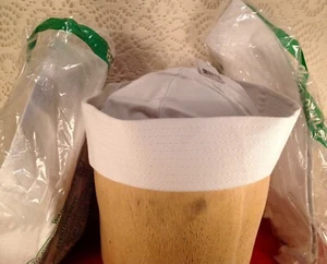 Lot of 3 Jacobson Hats White Cotton SAILORS Cap Halloween Gasparilla MEDIUM Size - Picture 1 of 2