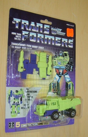Vintage G1 Transformers LONG HAUL 100% Complete MINT FIGURE Cut Card NICE ZOLO Cover